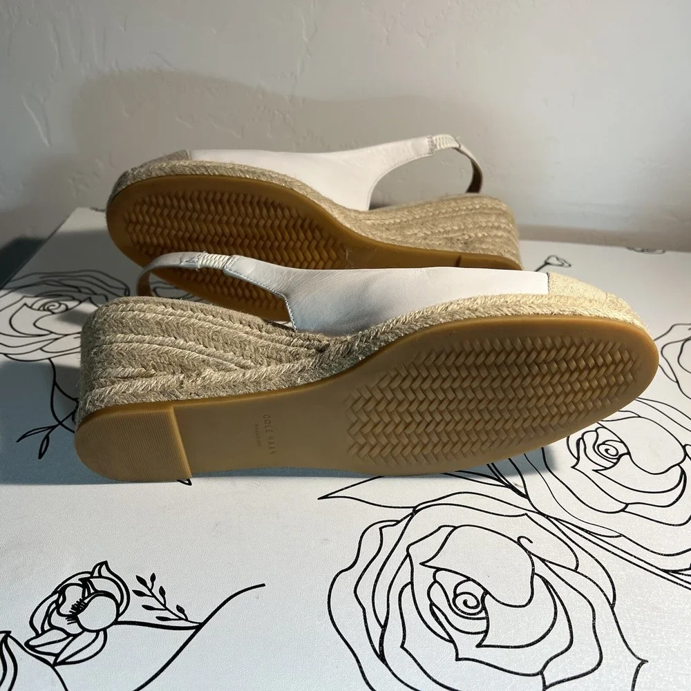Cole Haan women's Shoes Sandals Cloudfeel Espadrille Wedge Slingback Size 10B